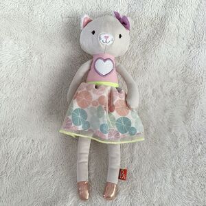 B Softies Cali Cat Tippy Toes Ballerina Heart Stuffed Animal 14” Plush Doll